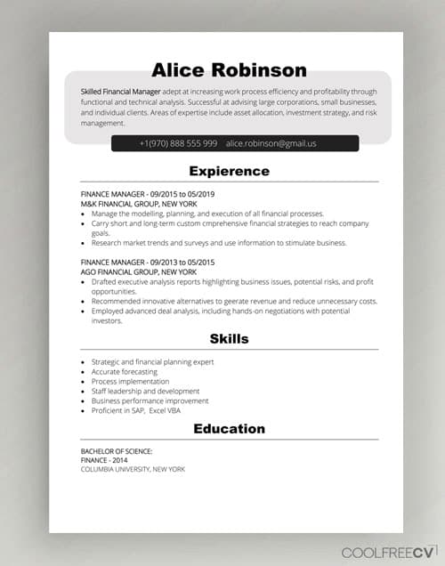 CV Customer Service