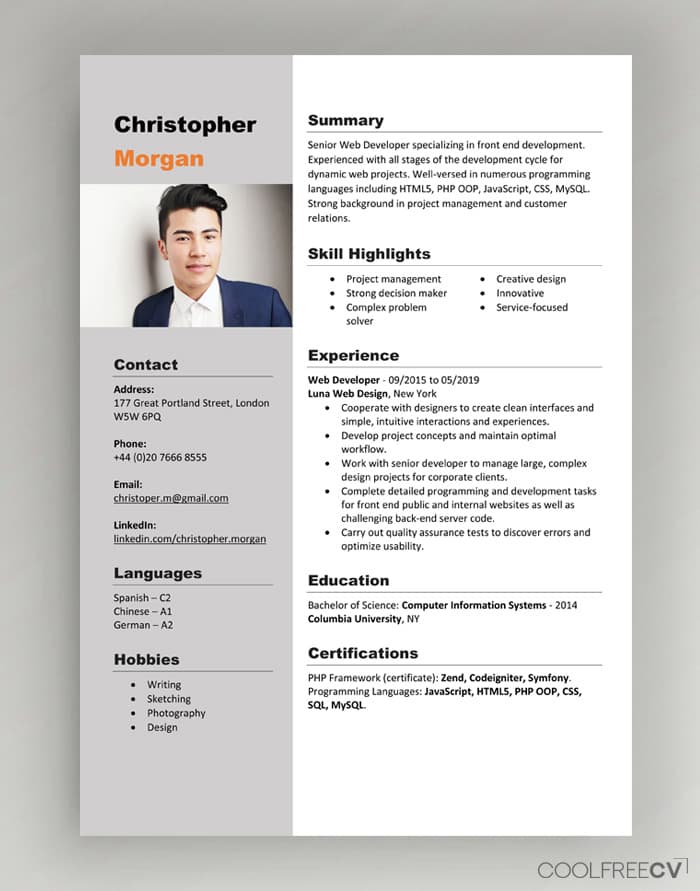 CV Graphic Designer