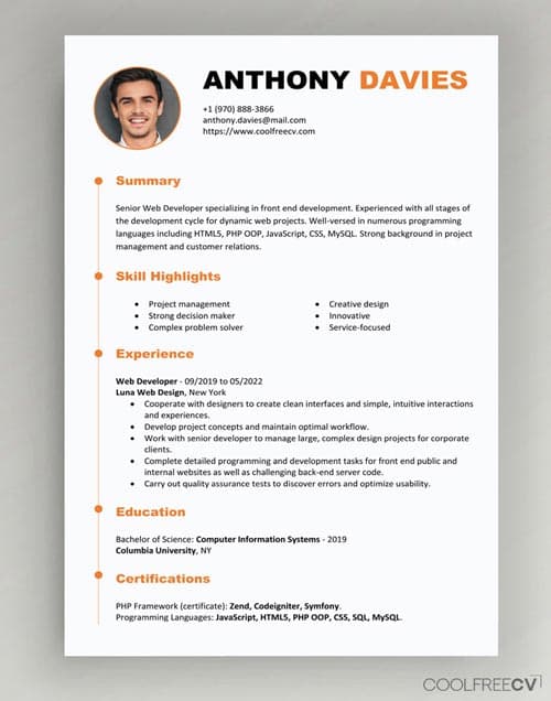 CV Software Engineer